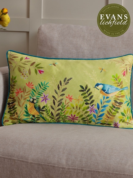 Evans Lichfield Spring Green Daisy Hill Meadow Tales Printed Cushion (F72241) | £15
