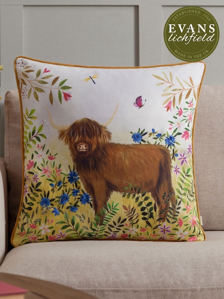 Evans Lichfield Multicolour Daisy Hill Agnes Printed Cushion (F72244) | £16