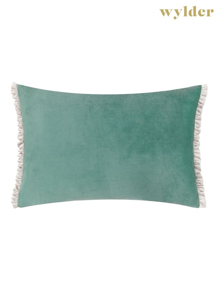 Wylder Duck Egg Tilly Velvet Cushion (F72254) | £16