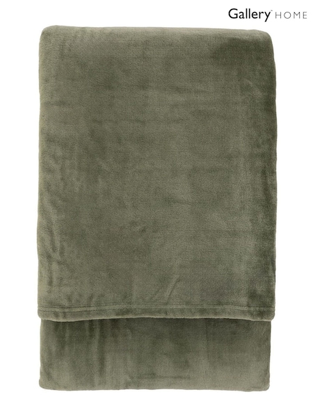 Gallery Home Green Simply Throw (F72384) | £20