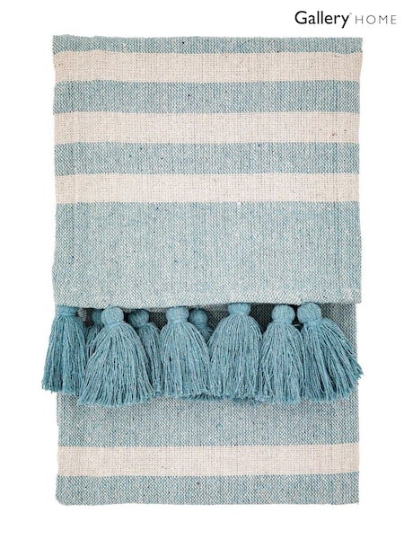 Gallery Home Blue Zamora Throw (F72434) | £25
