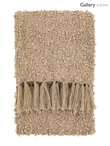 Gallery Home Brown Bologna Throw (F72449) | £36