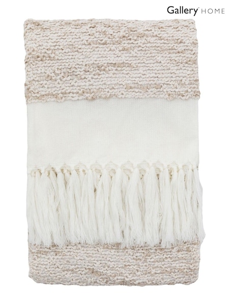 Gallery Home Natural Galway Throw Nat (F72452) | £36