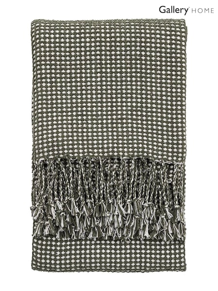 Gallery Home Green Cailletier Throw (F72458) | £20