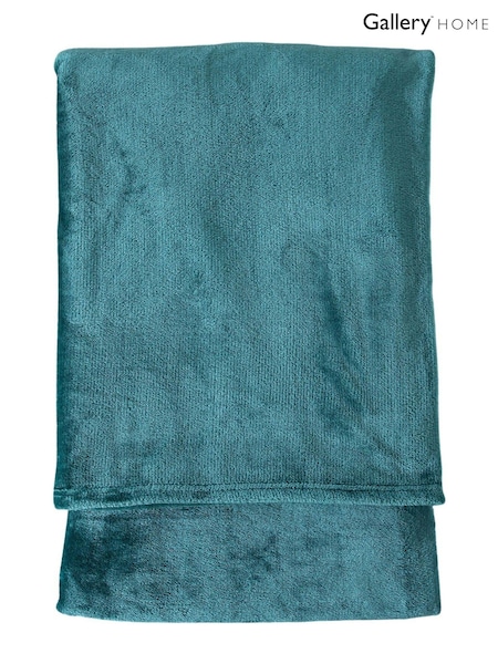 Gallery Home Teal Rolled Flannel Fleece (F72498) | £15