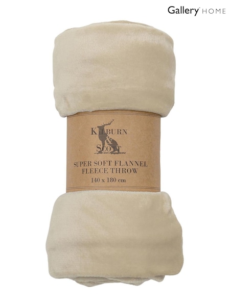 Gallery Home Brown Rolled Flannel Fleece (F72499) | £15