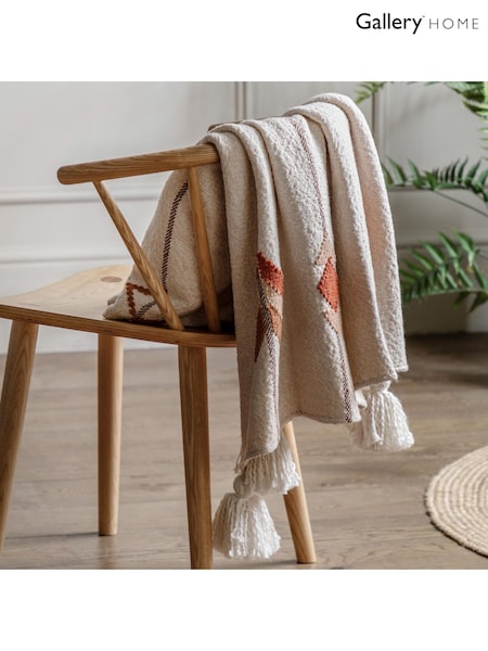 Gallery Home Orange Nelson Throw (F72500) | £55