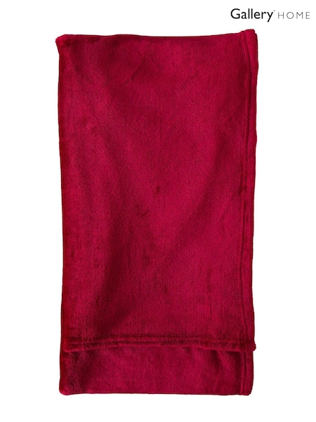 Gallery Home Red Rolled Flannel Fleece (F72501) | £15