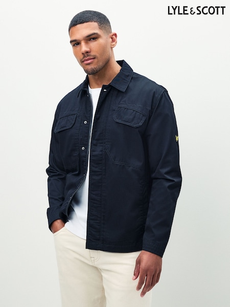 Lyle & Scott Black Multi Pocket Overshirt (F72557) | £115