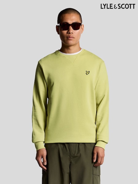 Lyle & Scott Yellow Crew Neck Sweatshirt (F72569) | £65