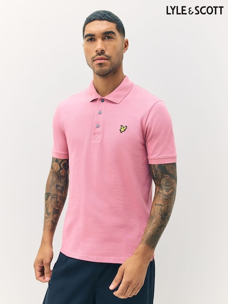 Lyle & Scott Pink Light Classic Polo Shirt (F72596) | £55