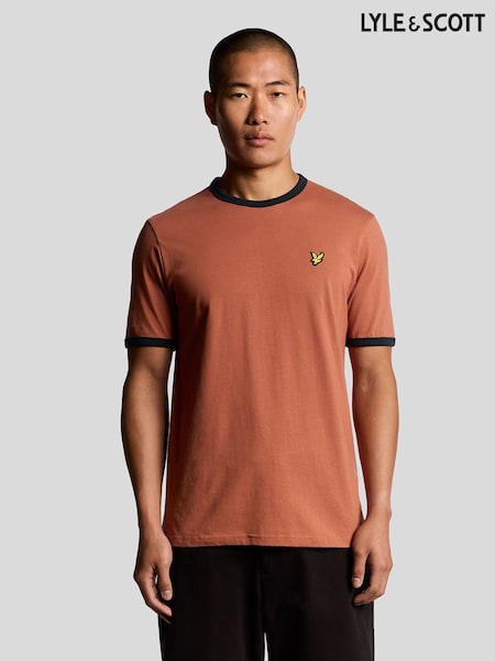 Lyle & Scott Blue Ringer T-Shirt (F72600) | £35