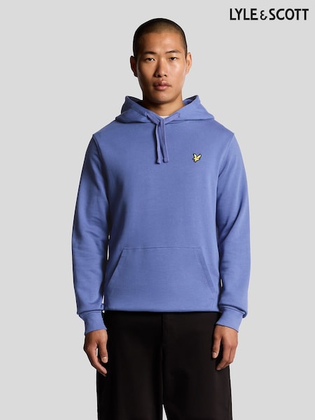Lyle & Scott Navy Blue Pullover Hoodie (F72604) | £70
