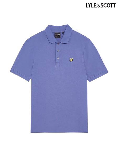 Lyle & Scott Chambray Blue Classic Polo Shirt (F72618) | £55