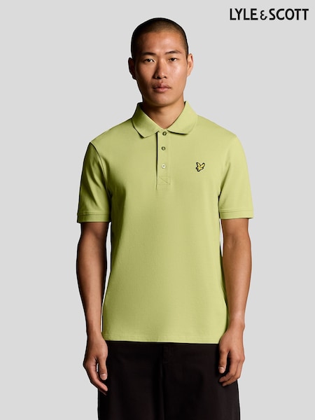 Lyle & Scott Yellow Plain Polo Shirt (F72644) | £55
