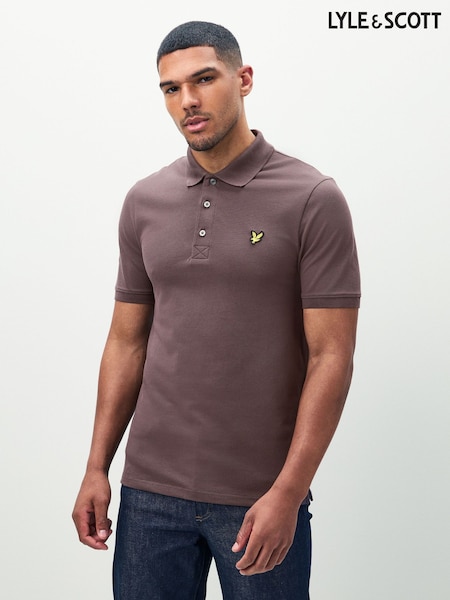 Lyle & Scott Brown Light Classic Polo Shirt (F72650) | £55