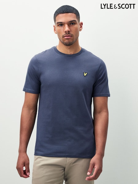 Lyle & Scott Charcoal Crew Neck Cotton T-Shirt (F72660) | £30