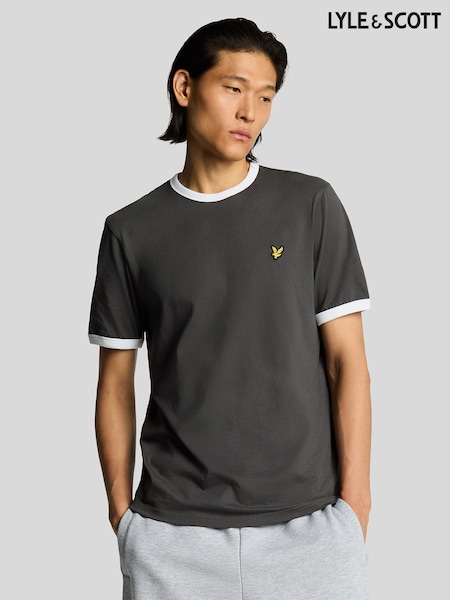Lyle & Scott Grey Ringer T-Shirt (F72665) | £35