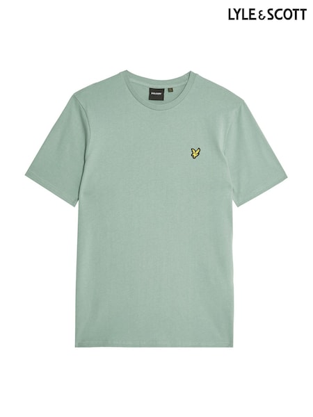 Lyle & Scott Mint Green Crew Neck Cotton T-Shirt (F72698) | £30
