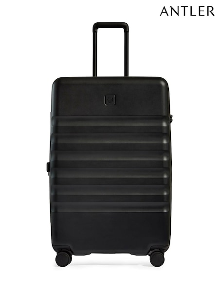 Antler Icon Stripe 78cm Large Black Luggage (F72803) | £255