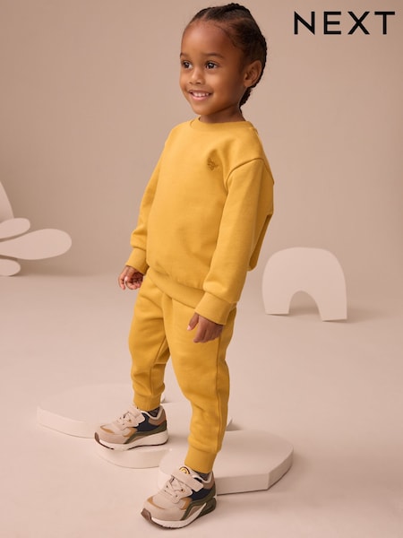 Ochre Yellow Sweatshirt And Joggers Set (3mths-7yrs) (F72868) | £10 - £14