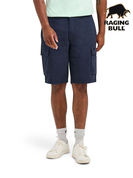 Raging Bull Blue Classic Cargo Shorts (F72956) | £60