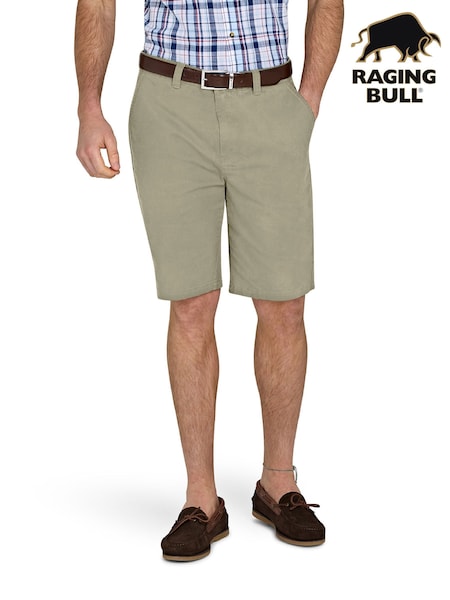 Raging Bull Green Classic Chino Shorts (F73003) | £55