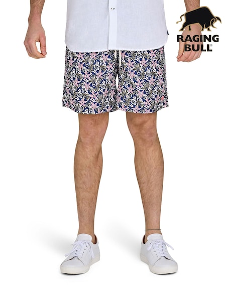 Raging Bull Blue Hawaiian Swim Shorts (F73006) | £45