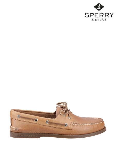 Sperry Authentic 2 Eye Boat Brown Shoes (F73189) | £100