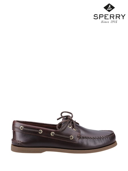 Sperry Authentic 2 Eye Boat Brown Shoes (F73194) | £100