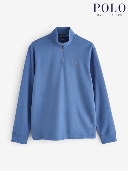 Polo Ralph Lauren Blue Long Sleeve Knit Shirt (F73568) | £175