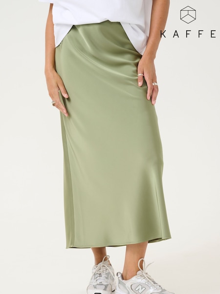 Kaffe Green KAhill Maxi Skirt (F73742) | £60