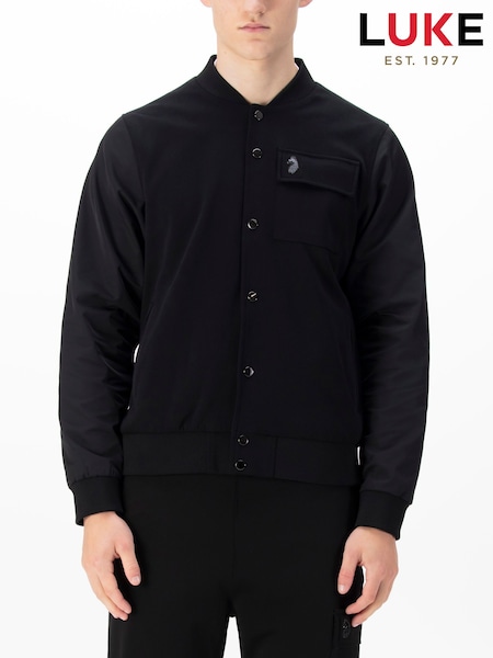 Luke 1977 Chief Black Bomber Jacket (F73972) | £115