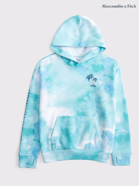 Abercrombie & Fitch Blue Back Graphic Hoodie (F73986) | £40 - £42