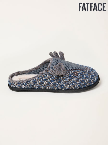 FatFace Grey Spencer Stag Slipper (F74258) | £32