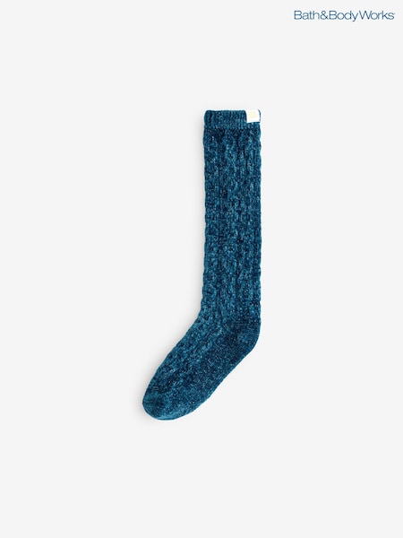 Bath & Body Works Teal Blue Long Cosy Socks (F74436) | £8