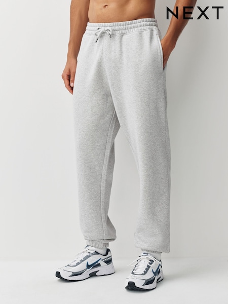 Grey Relaxed Fit Cotton Rich Jersey Joggers (F74565) | £26