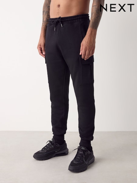 Black Slim Fit Cargo Joggers (F74566) | £28