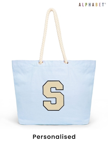 Personalised Womens Marine Style 100% Cotton Tote Bag by Alphabet (F74810) | £24