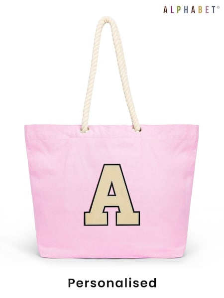 Personalised Womens Marine Style 100% Cotton Tote Bag by Alphabet (F74814) | £24