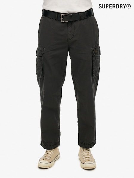 Superdry Black Parachute Light Cargo Joggers (F74838) | £60