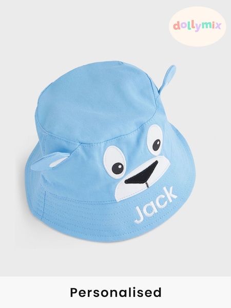 Dollymix Personalised Baby/Toddler Character Bucket Hat (F74915) | £14