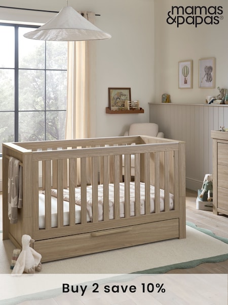 Mamas & Papas Natural Oak Franklin Cot Bed (F75042) | £490