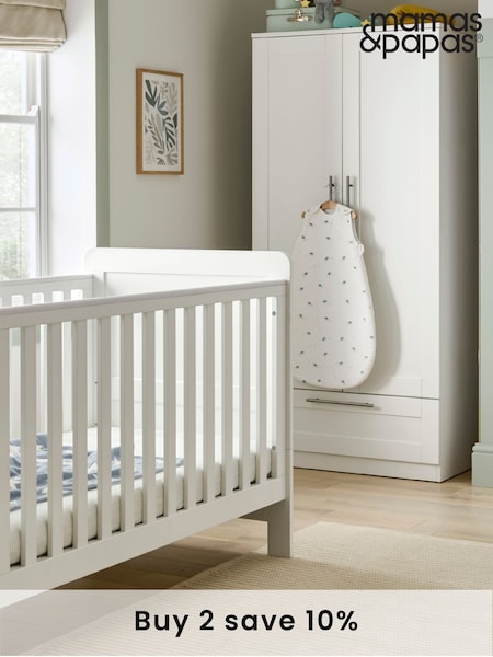 Mamas & Papas White Hampden Nursery Wardrobe (F75067) | £330