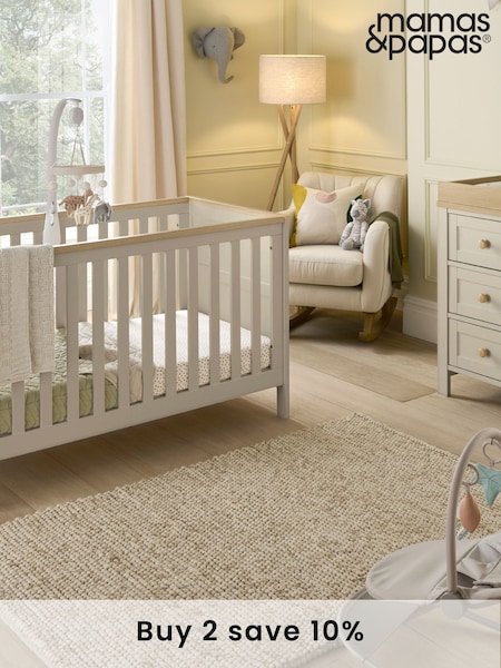 Mamas & Papas Pebble Natural Wedmore Nursery Cot Bed (F75068) | £440