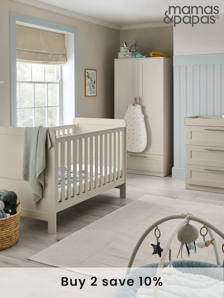 Mamas & Papas Pebble Hampden Nursery Wardrobe (F75082) | £330