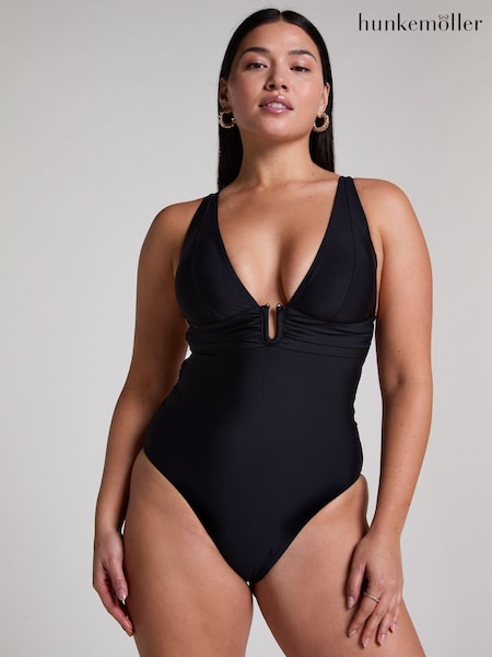 Hunkemoller Luna Shaping Black Swimsuit (F75180) | £48