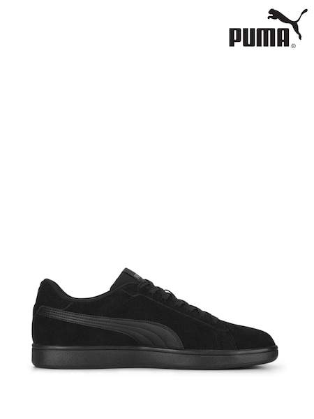 Puma Black Mens Smash 3.0 Trainers (F75407) | £48