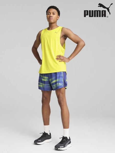 Puma Yellow Mens VELOCITY Running Tank Top (F75436) | £20
