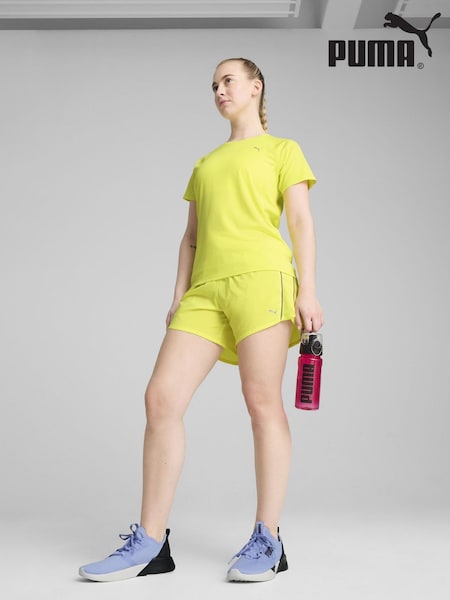 Puma Yellow Womens Velocity Running T-Shirt (F75439) | £23